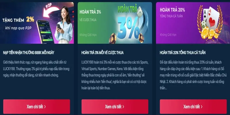 Thưởng nạp lần đầu, hoàn trả hấp dẫn 234win